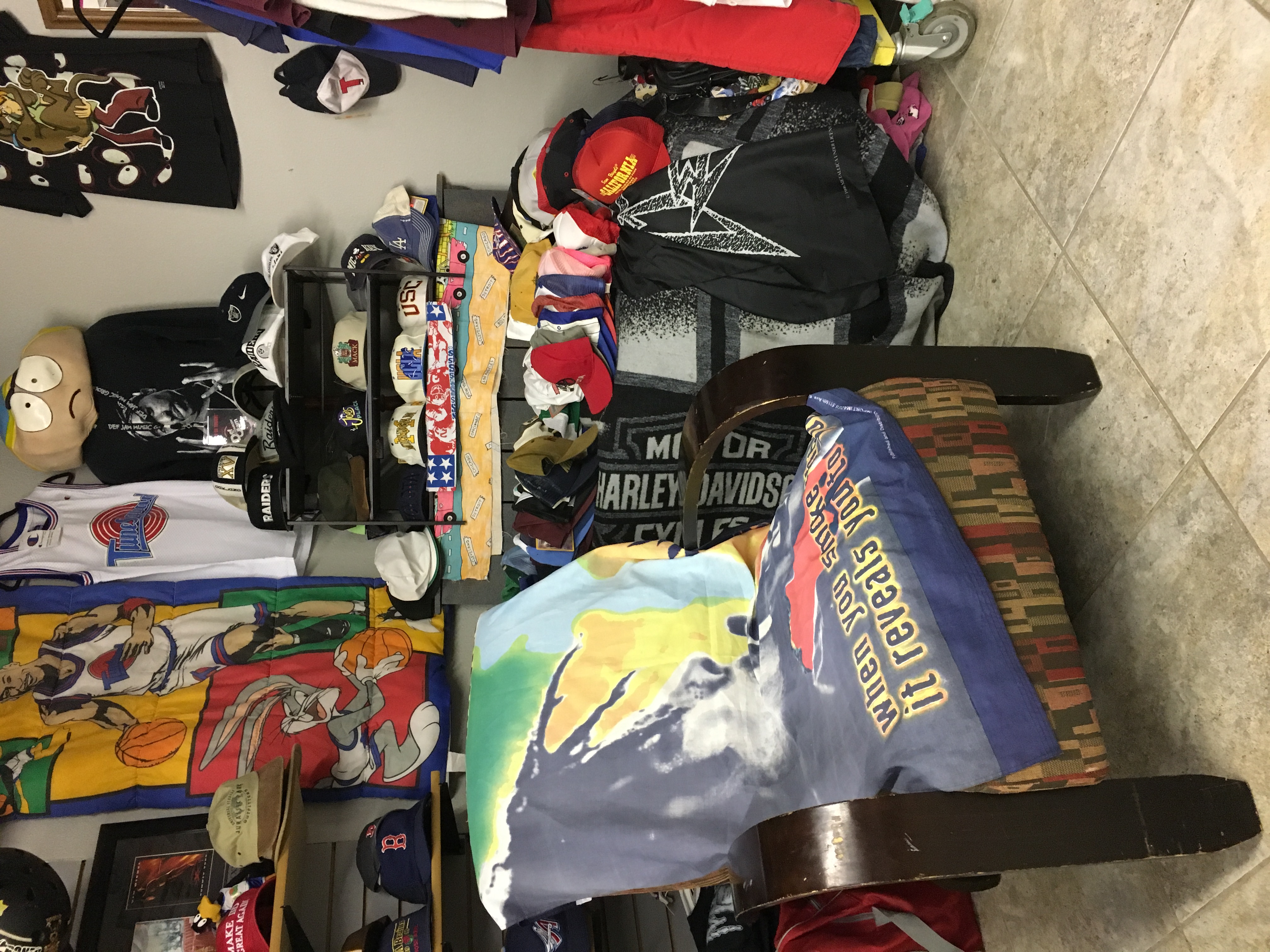 Pop culture collectibles, skateboards, and rare vintage finds